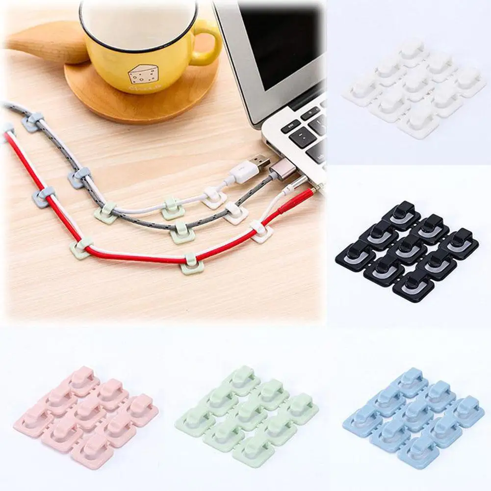 Белый цвет 18 шт./компл. мини провода фиксатор зажимы USB кабель для передачи данных