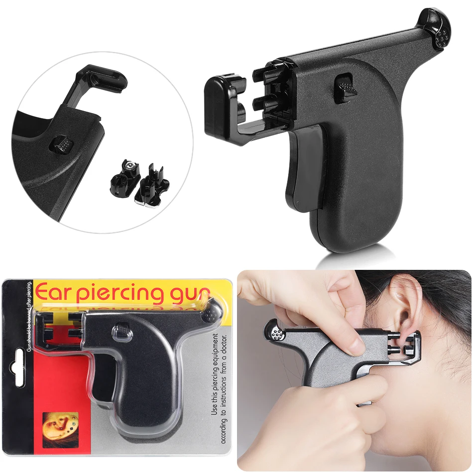 Профессиональный Пистолет Для Пирсинга Ушей без боли безопасный инструмент с