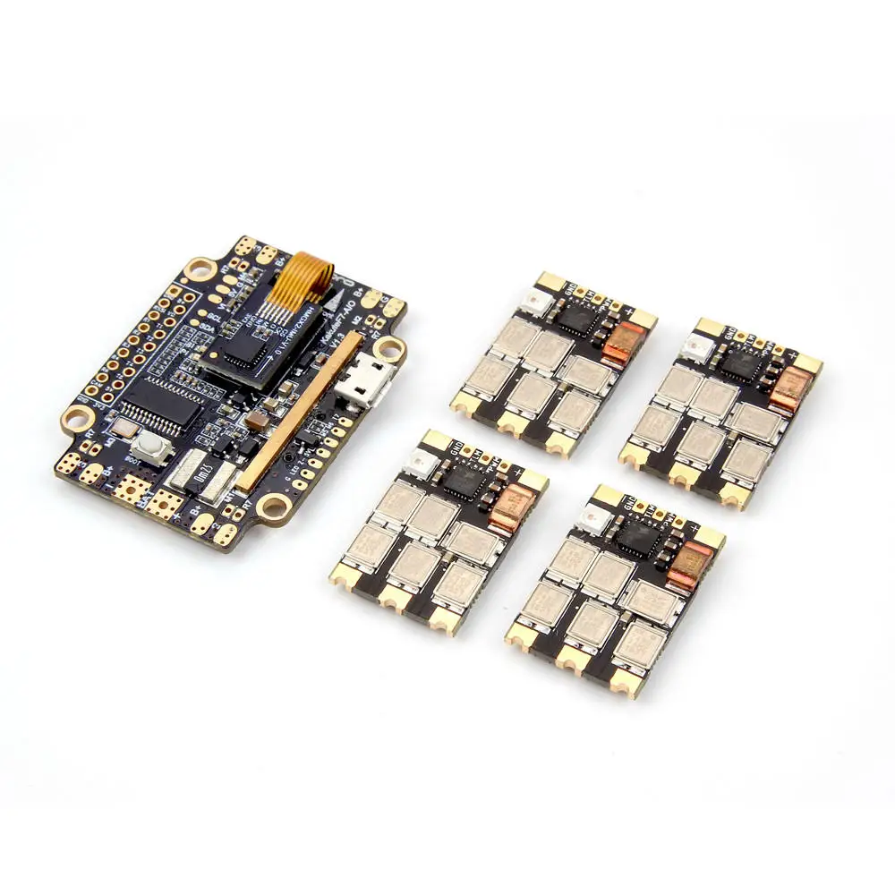 Контроллер полета Holybro Kakute F7 AIO С OSD BEC датчиком тока и 4 шт. 65A BLheli_32 Tekko32 F3