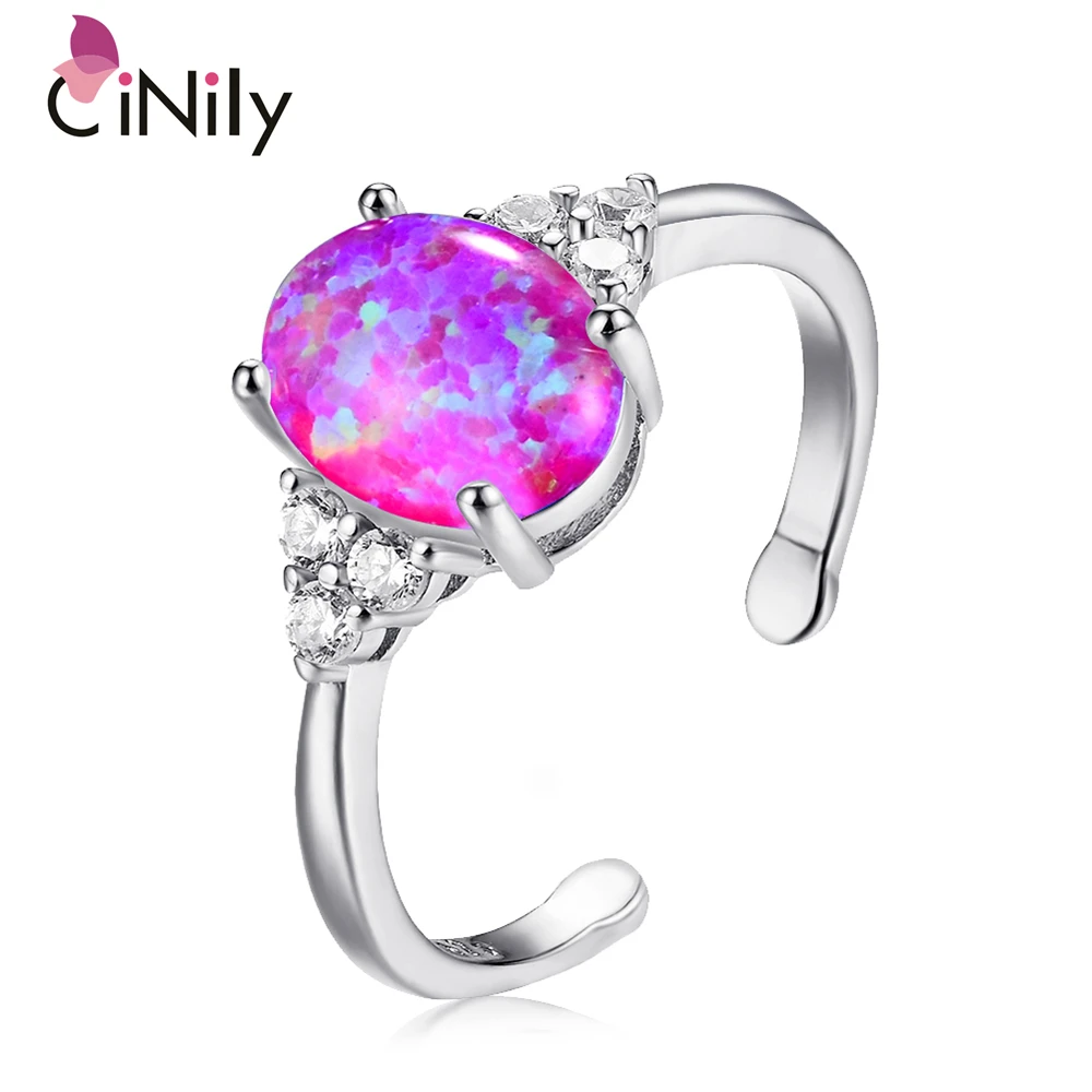 CiNily цветовая гамма розовый и голубой огненный опал кубического циркония