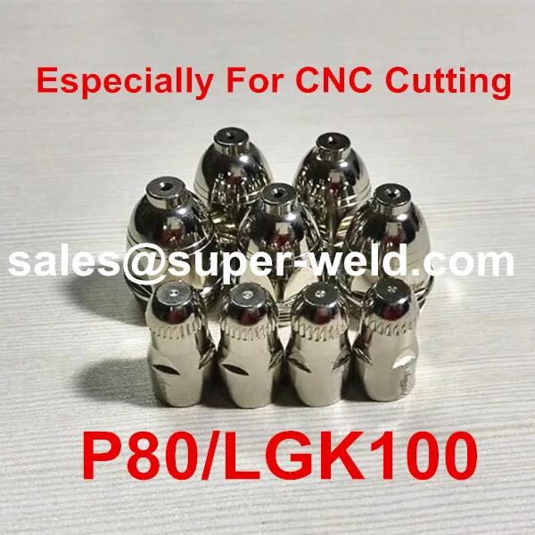 P80 электрод TET02033 20 шт. + сопло Плазменные расходные материалы для 100 А плазменной