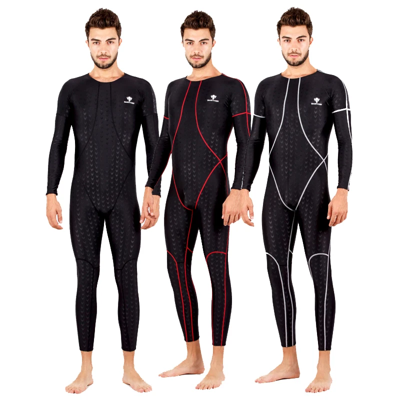 HXBY Sharkskin цельный купальный костюм сдельный купальник для мужчин мужской