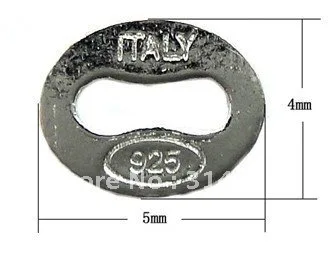 Free Shipping 925 Silver chain tag Sterling chains Fashion jewelry findings and components | Украшения и аксессуары
