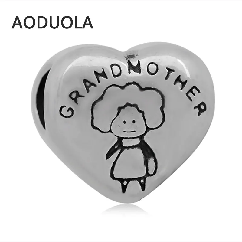 Бусинки в форме сердца из нержавеющей стали 2 шт. партии бусинки с большими