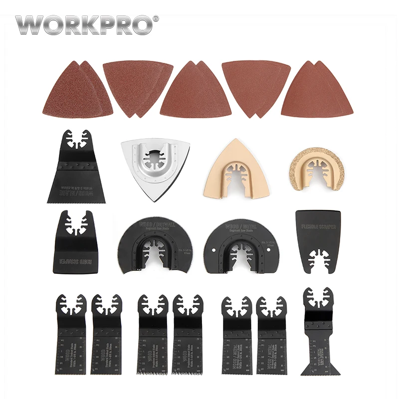 Набор инструментов для электроинструмента WORKPRO комплект из 25 осциллирующих