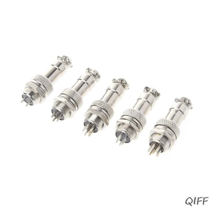 Aviation Plug Male &amp Female Wire Panel Metal Connector 12mm 2/3/4/5/6 Pin GX12 | Обустройство дома