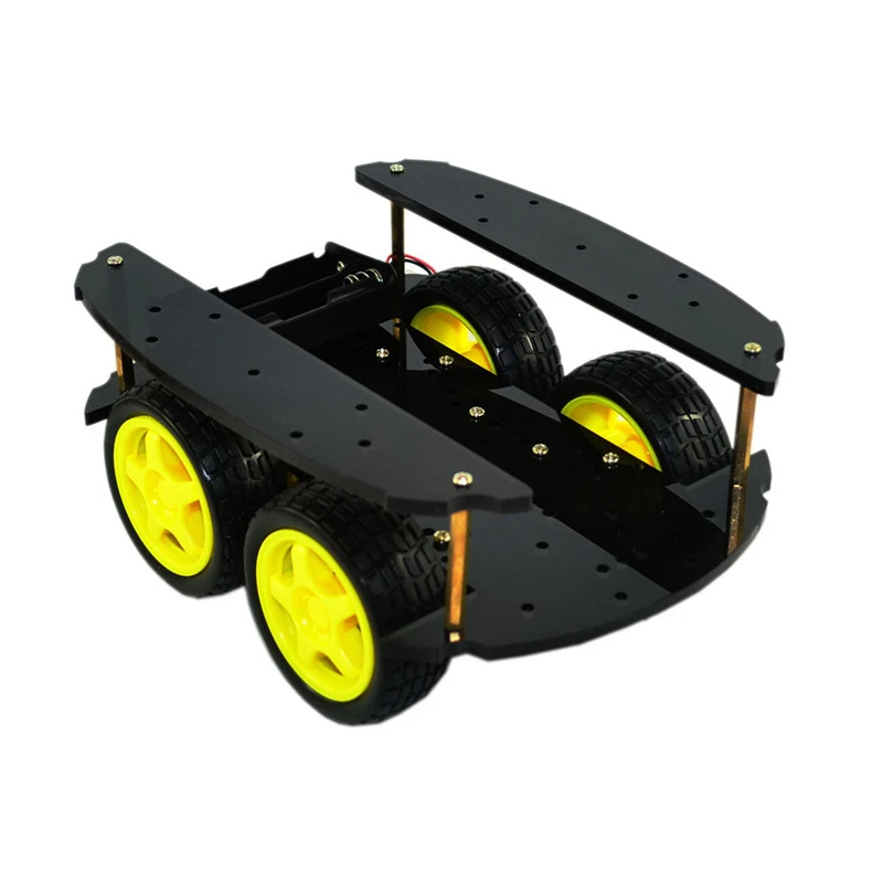 4WD Four Wheel Drive Robot Chassis Smart Car for Arduino DIY Kit | Электронные компоненты и принадлежности