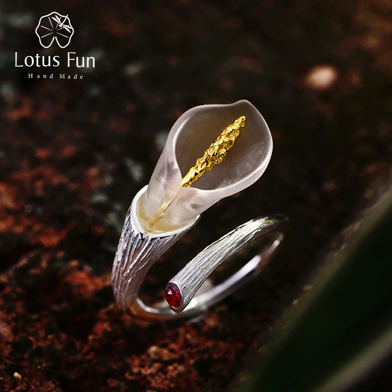 Женское кольцо с цветком лилии Lotus Fun