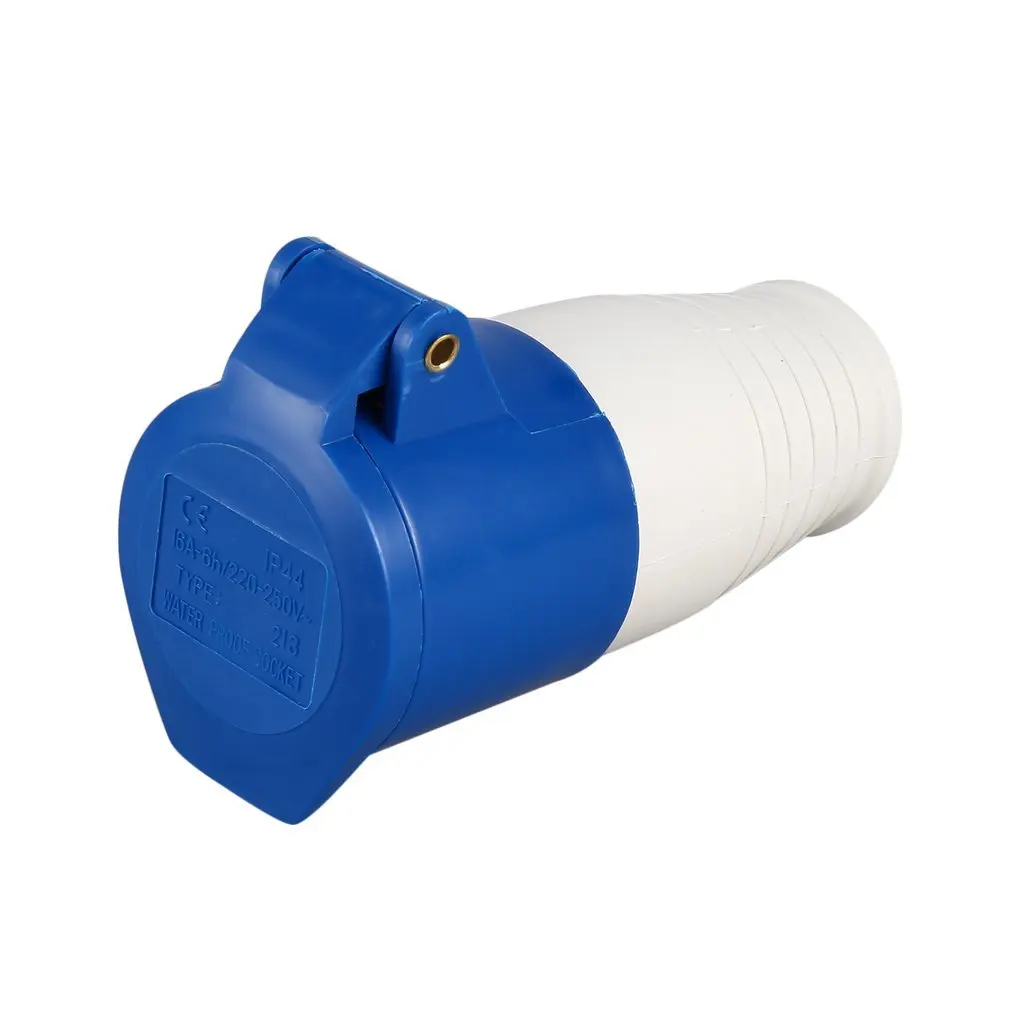 Синий 240 в 16 ампер 3 PIN промышленная площадка штепсельная вилка и настенная