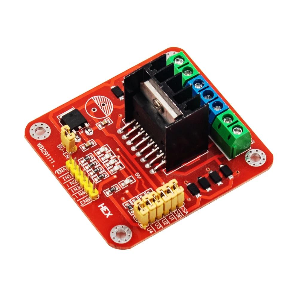 Модуль драйвера двигателя постоянного тока L298N двойной H-образный мост модуль