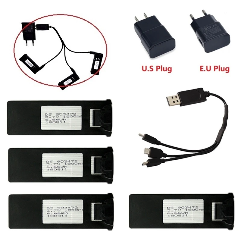 3 7 V 1800mAh литий-полимерный Батарея с 3-в-1 Зарядное устройство набор для JD-20S JD20S YH18S