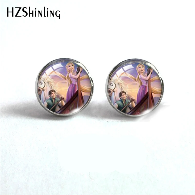 Новинка 2021 модные длинные серьги-гвоздики со стеклянным куполом круглые серьги