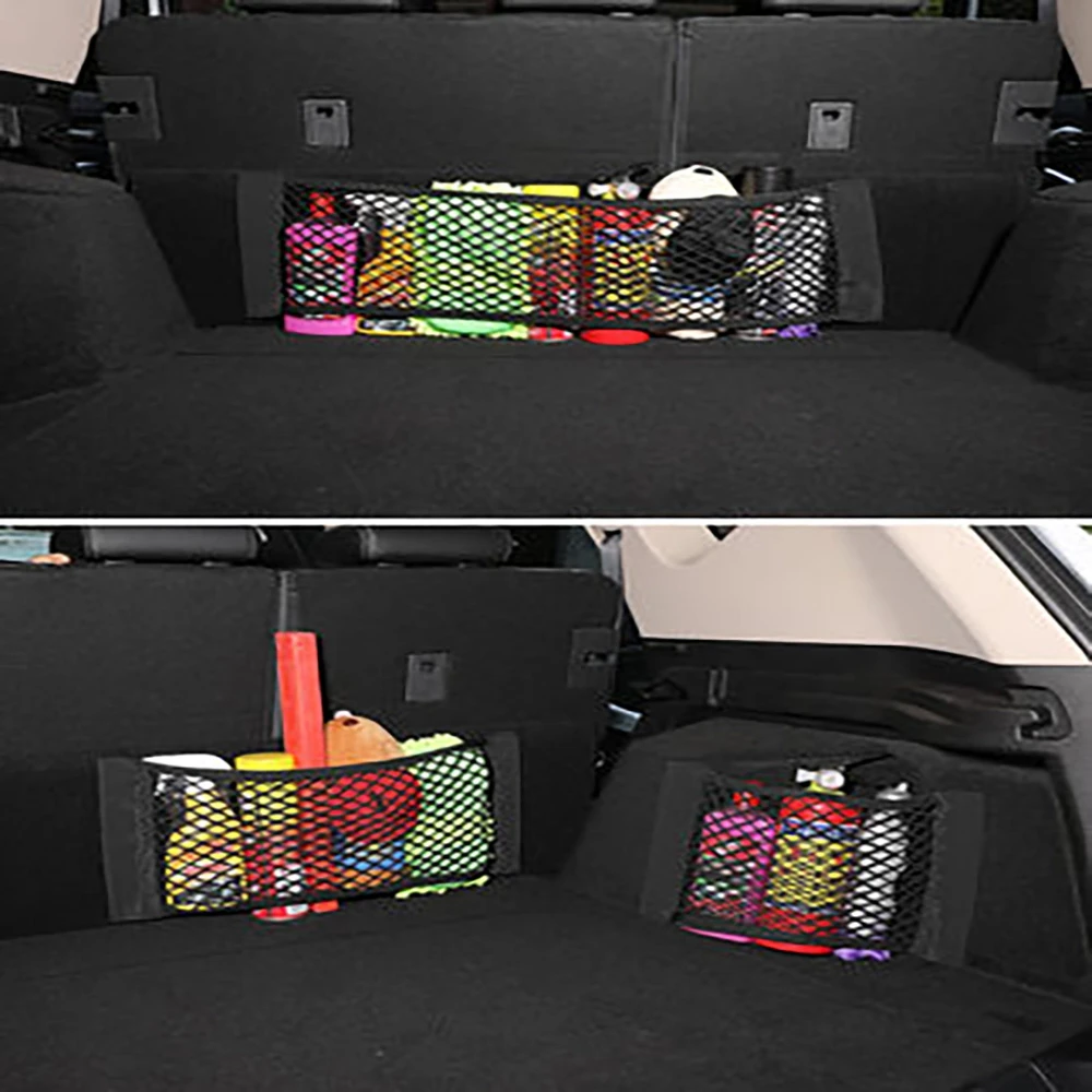 Черный Автомобильный задний багажник Задняя крышка для хранения лента-липучка