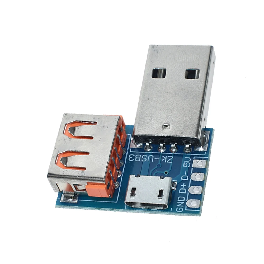 Переходная Плата USB типа Папа-мама для подключения к гнезду 4P 2 54 мм с прямой