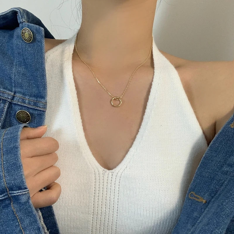 Цепочка с круглым кулоном Mihan 2021 | Украшения и аксессуары