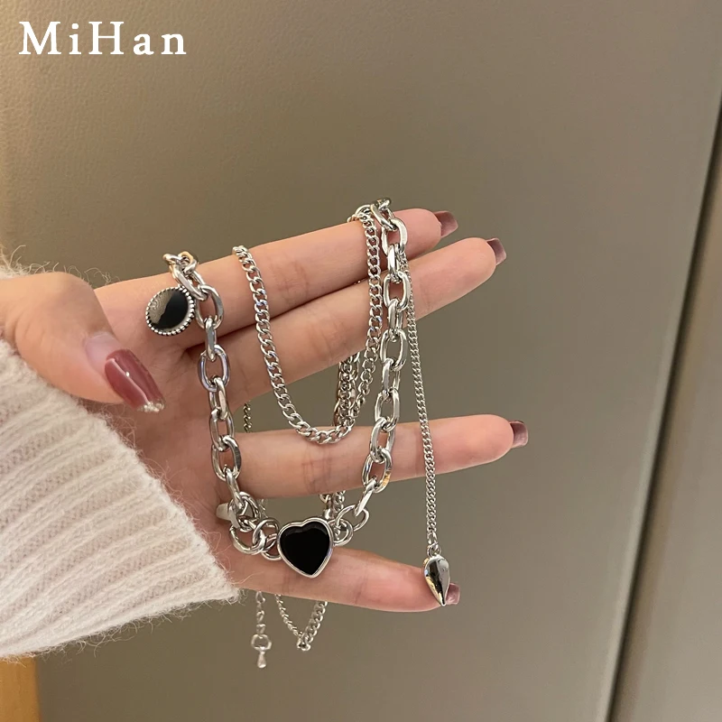 Современная бижутерия Mihan ожерелье с подвеской в форме сердца красивый дизайн