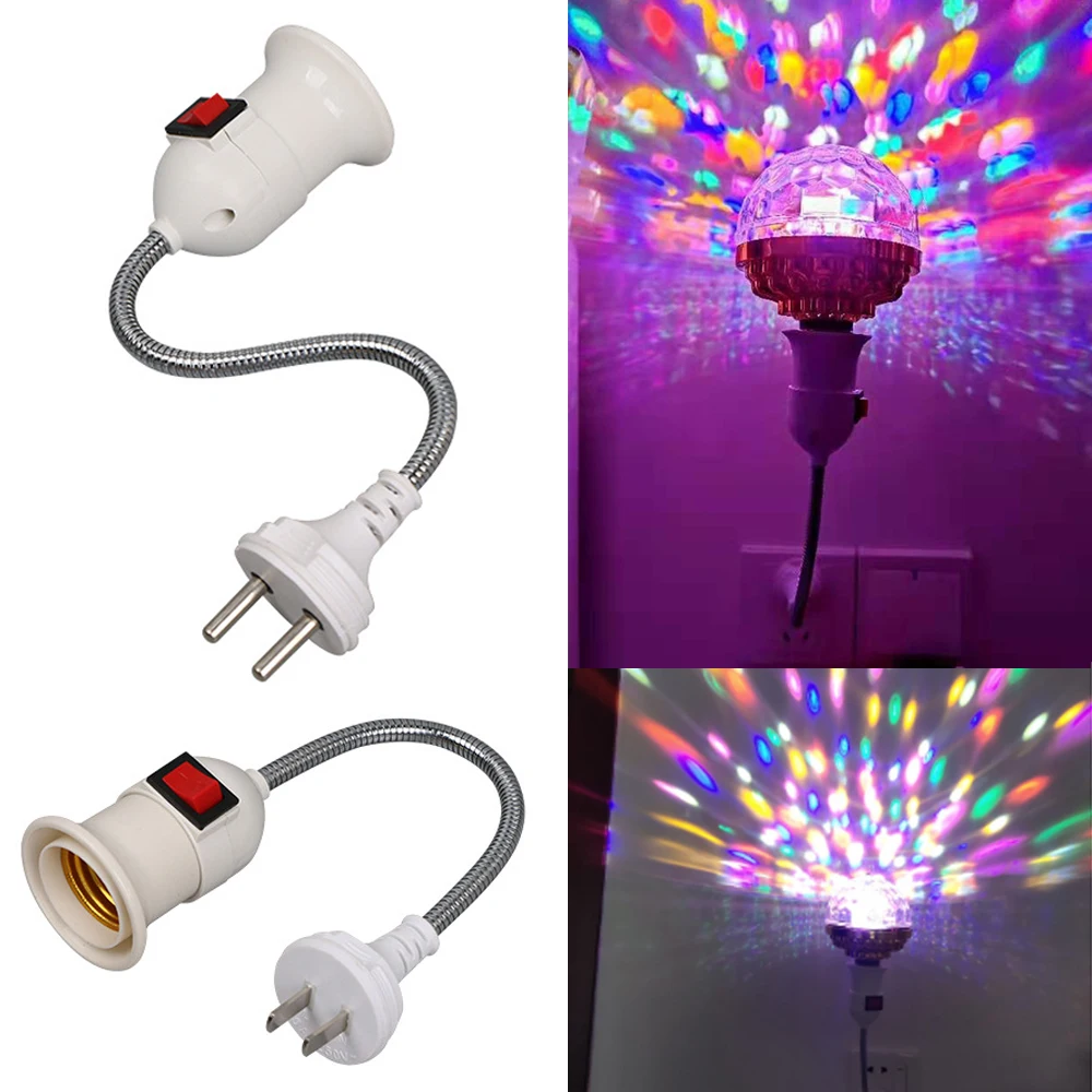 Основание для лампы с европейской и американской вилкой E27 Гибкий Настольный