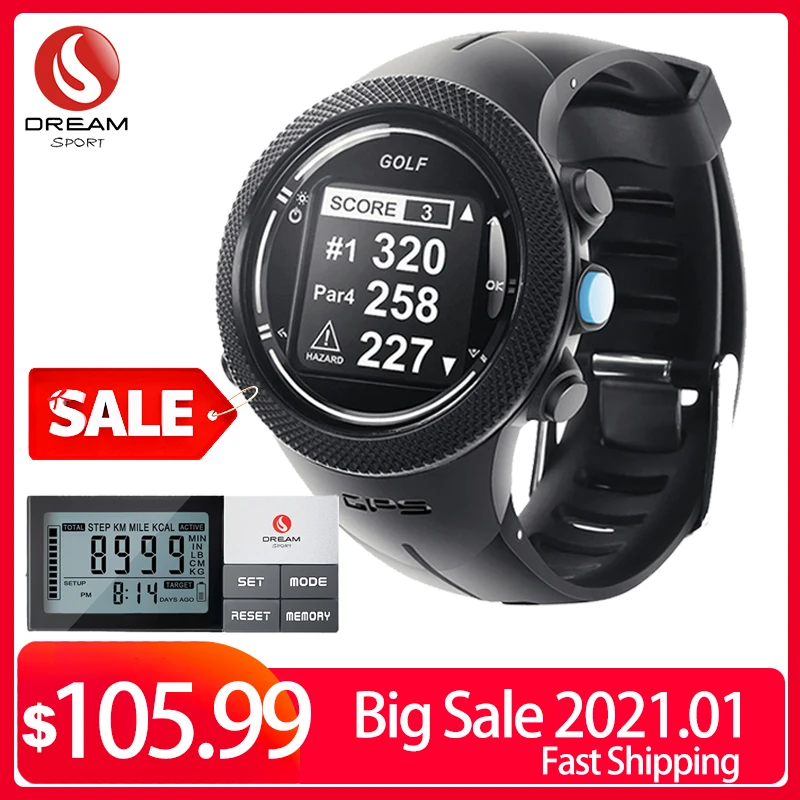 DREAM SPORT часы для гольфа с GPS полем отслеживания игры в гольф дальностью до