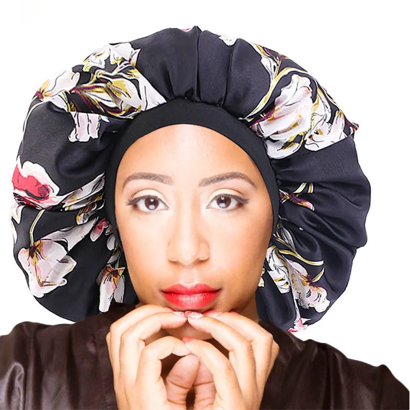 Новинка Женская широкая атласная шелковая шляпка большого размера с красивым