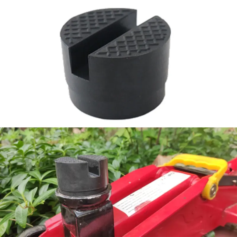Портативная подставка для автомобильного домкрата резиновые прокладки черная