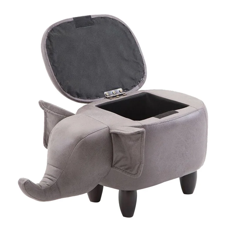 Новинка креативный табурет для хранения в стиле хиппотама из массива дерева