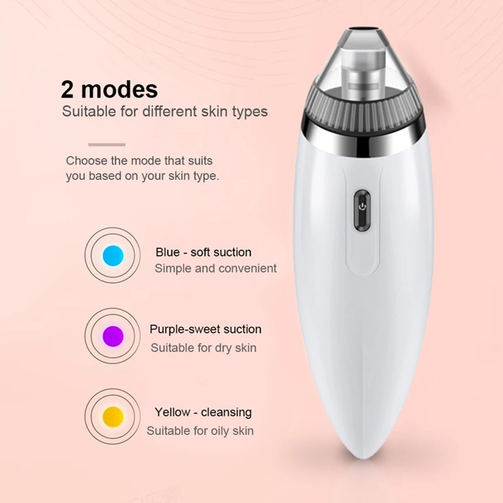 Clean Equipment Blackhead Vacuum Suction Remove Machine Electric Remover Skin Care Device Pore Acne Pimple Removal | Красота и