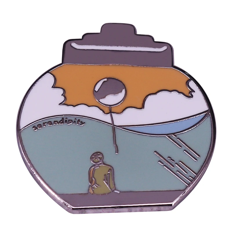 Jimiiin светящиеся эмалированные булавки в виде воздушного шара сказочного неба