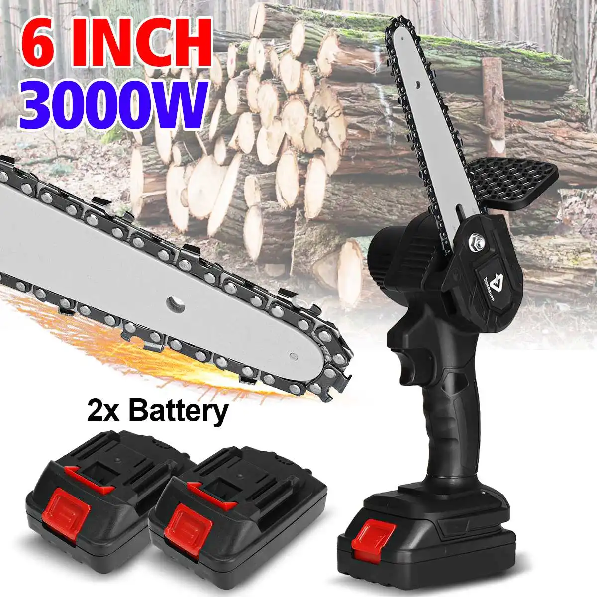 Электрическая цепная пила для деревообработки 6 дюймов 3000 Вт | Инструменты