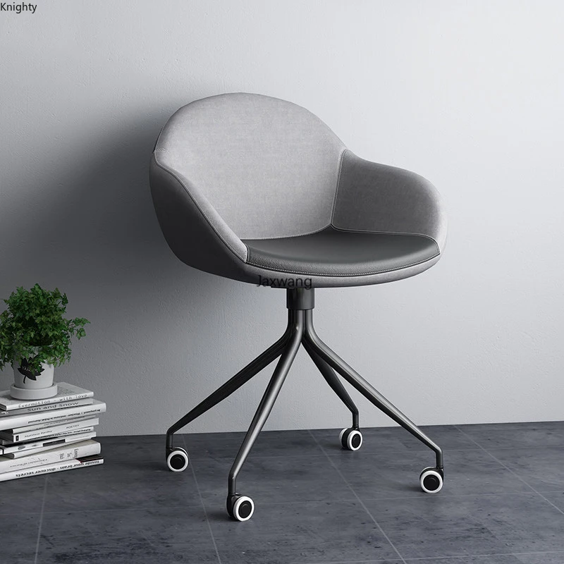 Офисные стулья в скандинавском стиле современное простое кожаное кресло для