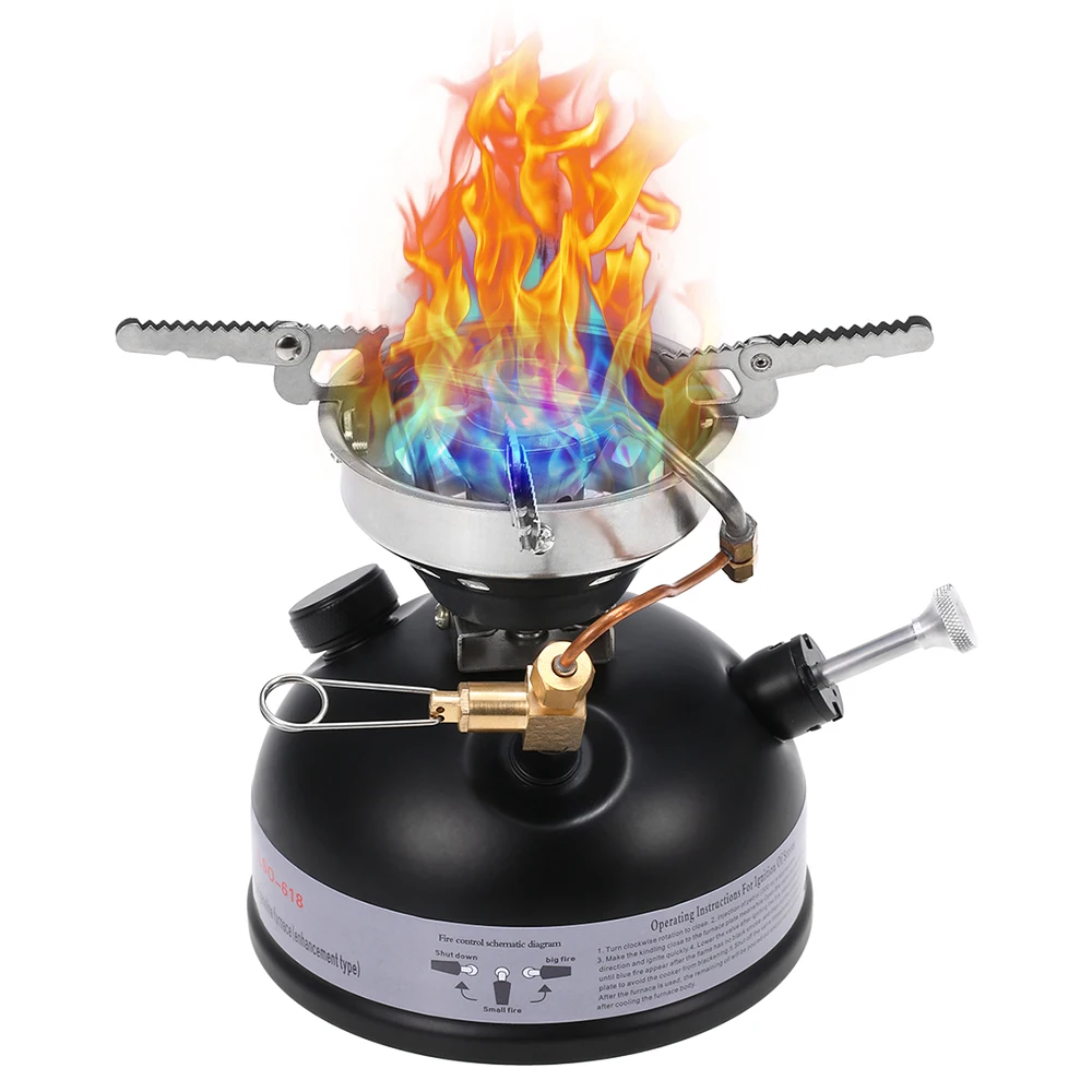 Portable Outdoor Camping Mini Gasoline Stove Liquid Fuel Alcohol Diesel Oil Hiking Travel Fishing | Спорт и развлечения