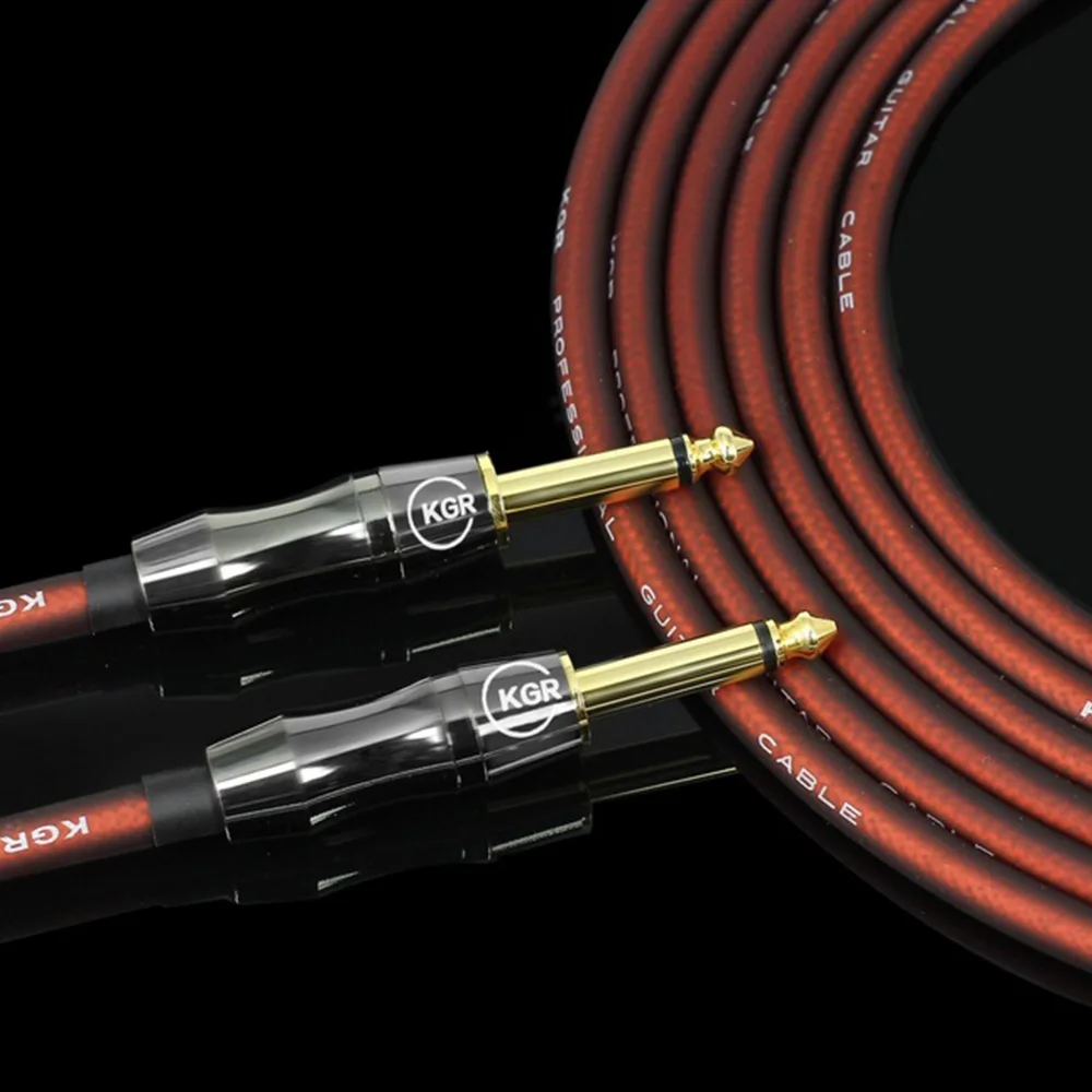 Коннектор KGR 20AWG для электрогитары бас-аудиокабеля прямой к прямоугольному