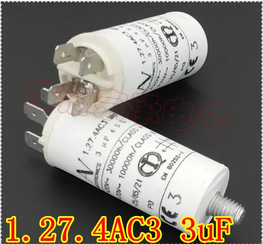 12PCS 100%New and original Imported ARCOTRONICS 3uF 1.27.4AC3 MKP 420V 470 v av starting capacitor | Automation Robot