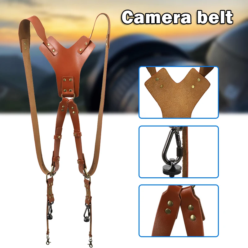 Leather Camera Shoulder Strap Security Accessories Suitable For Photographers GK99 | Электроника