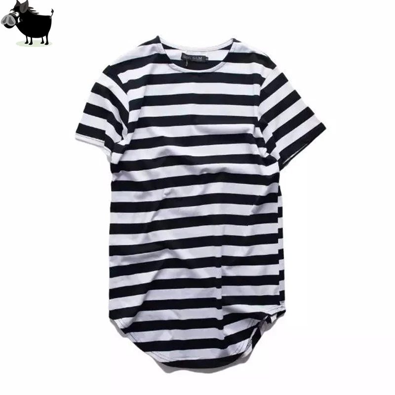 Мужская одежда в городском стиле Si Tun удлиненные хипстерские футболки Свэг с