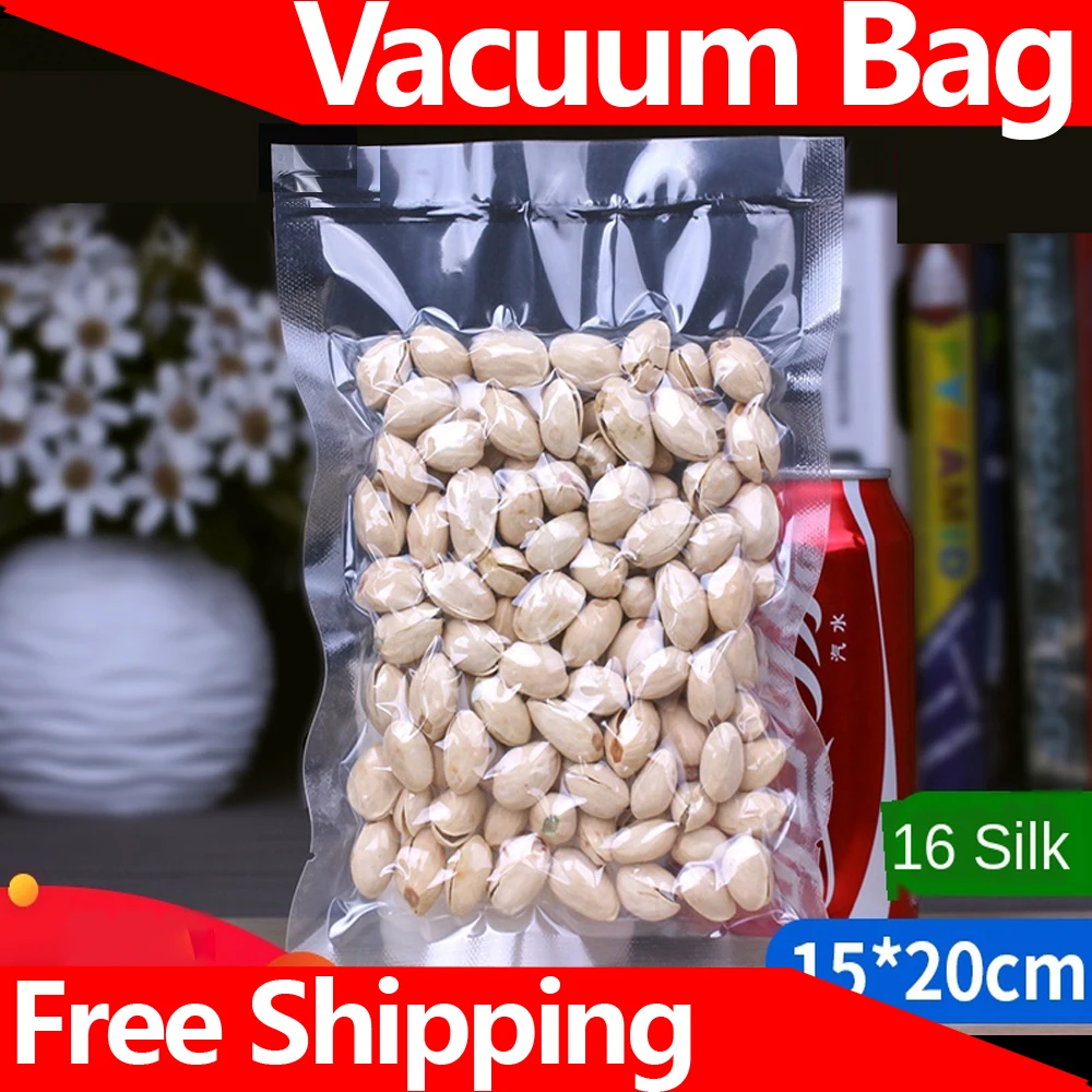 Vacuum Bag Kitchen Food Sealer 15X20cm Thick 0.16mm Storage Packaging Bags Wholesale Custom 50PCS | Канцтовары для офиса и