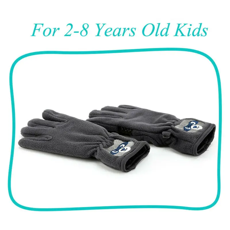 Детские Лыжные зимние теплые перчатки для девочек и мальчиков мягкие плюшевые