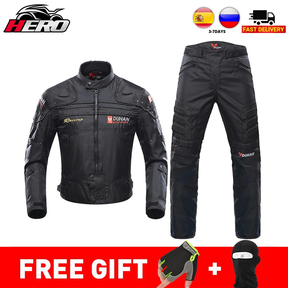 Мотоциклетная куртка Духан утепленная мотоциклетная + защитные брюки
