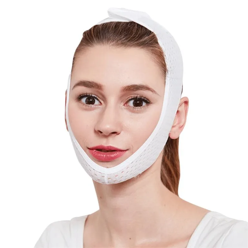V Shaped Mask Slimming Double Chin Face-lifting Bandage Shaper Anti-aging Anti-wrinkle Face Belt Skin Care Tool 40#801 | Красота и