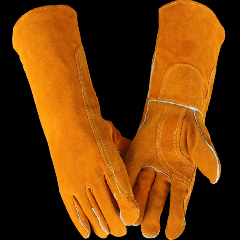 free shipping L 40CM 25CM High temperature resistant tig gloves welding finger Heat insulation |