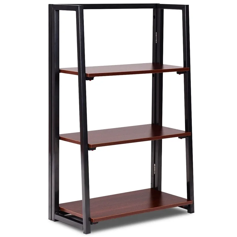 3 уровня Многофункциональный книжный шкаф книжная полка завод цветок Дисплей