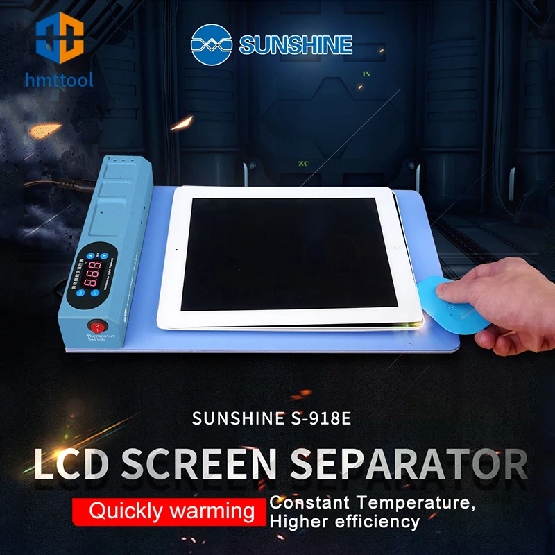 SS-918E ЖК-экран разветвитель ступени нагрева для пальцев iPhone iPad ЖКД экранный