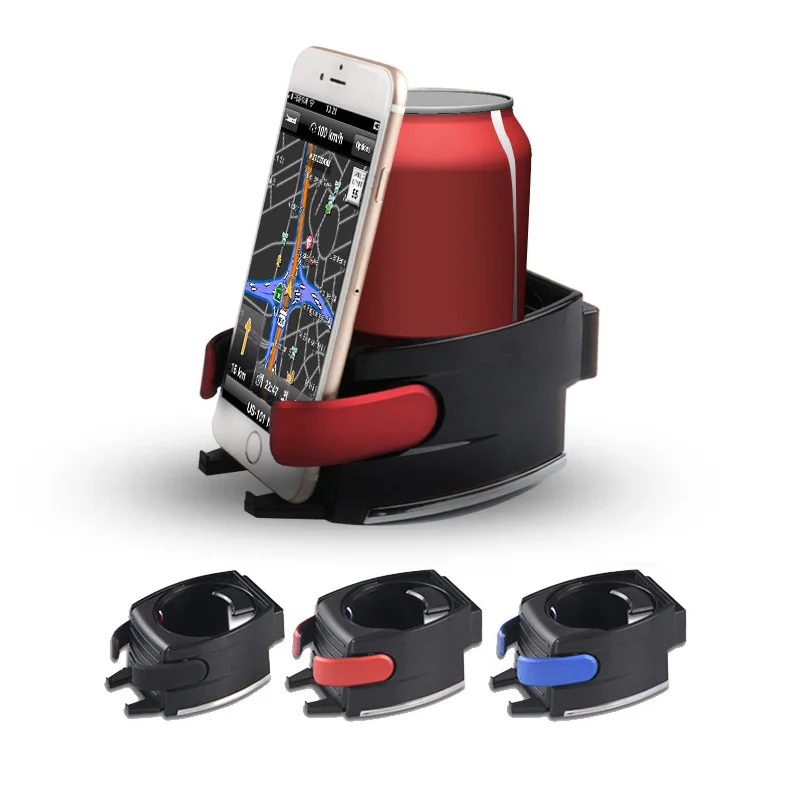 Универсальный автомобильный подстаканник черный для напитков