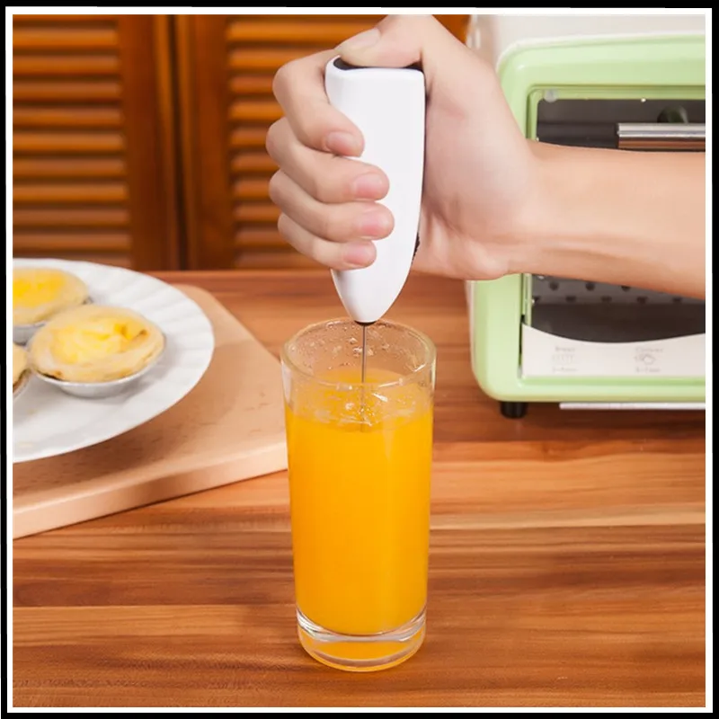 Electric Whisk Mixer Frother Foamer tool Battery Operated Kitchen Egg Beater Stirrer Handheld Stainless Steel Coffee Milk Drink | Бытовая