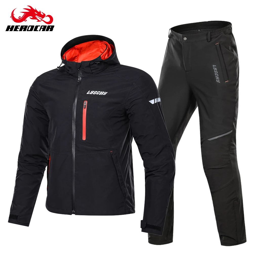 Мотоциклетная куртка LYSCHY Мужская зимняя водонепроницаемая мото с защитой от