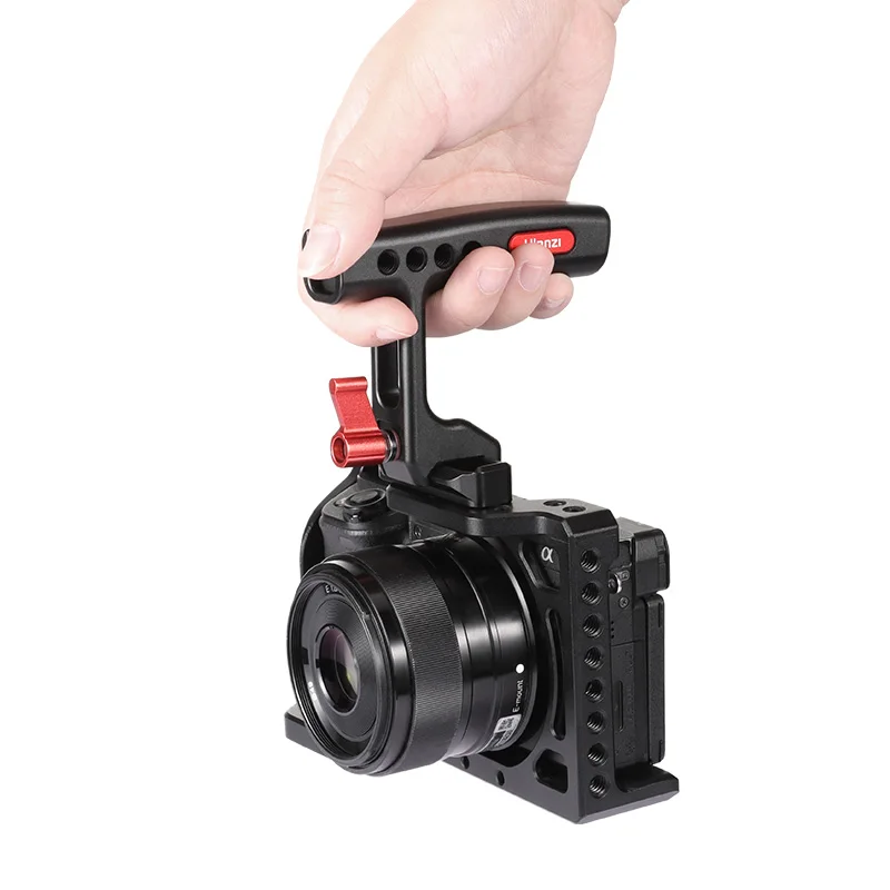Ulanzi R084 мини металлическая ручка для Sony DSLR SLR Camera Cage с холодным башмаком микрофона