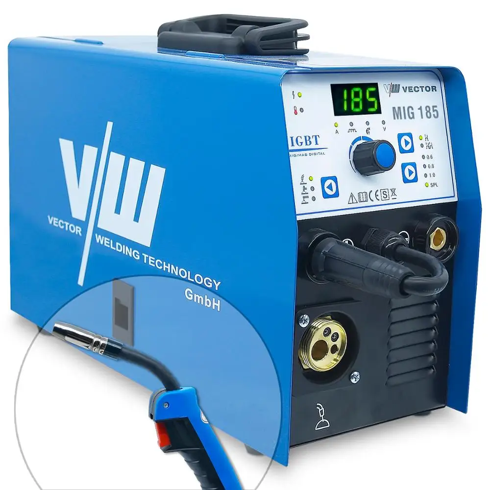 Сварочный аппарат Mig Synergy Control Сварка 220 В MIG ARC TIG MIG185 сварочный газовый без