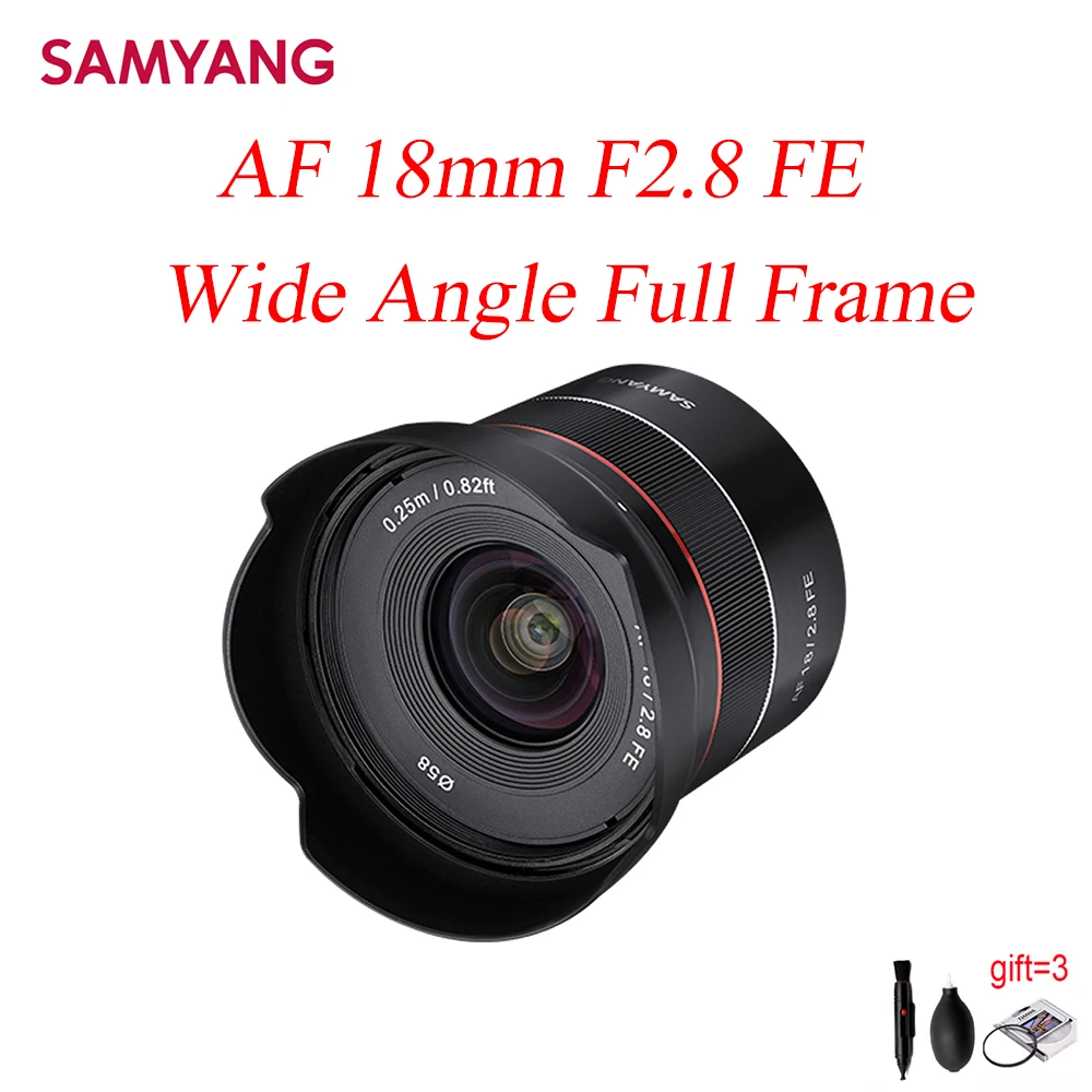 Объектив Samyang 18 мм F2.8 Полнокадровый широкоугольный для камеры Sony FE с автофокусом