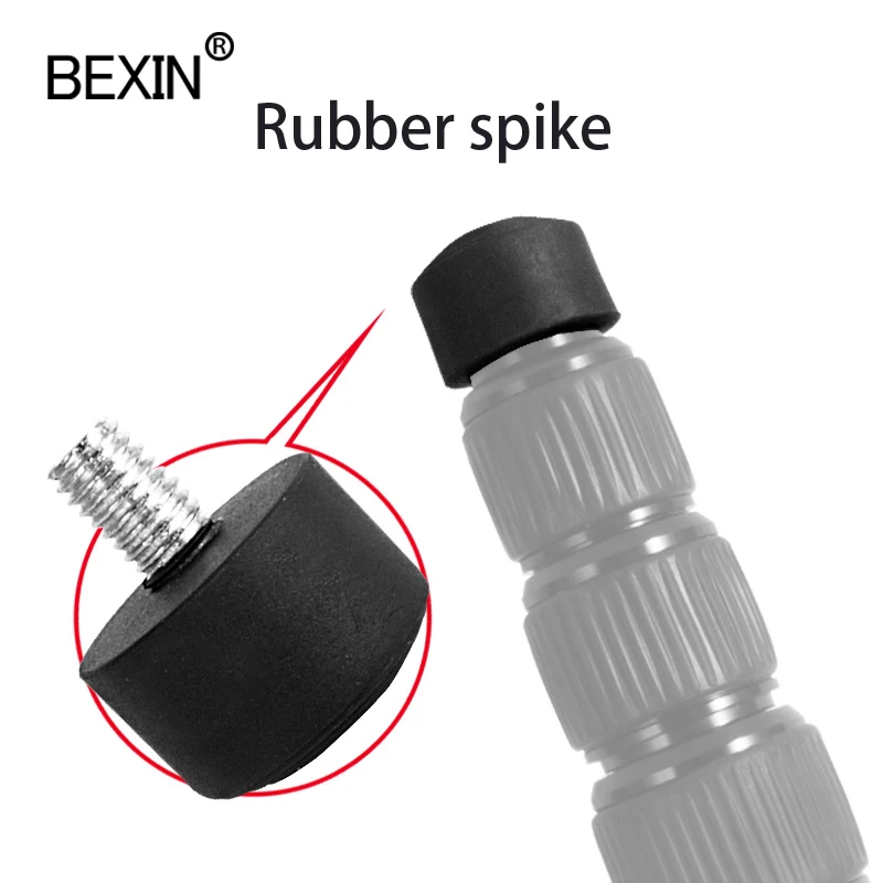 Резиновый монопод для камеры подставки штатива 3/8 &amp M8 1/4 дюйма Противоскользящий