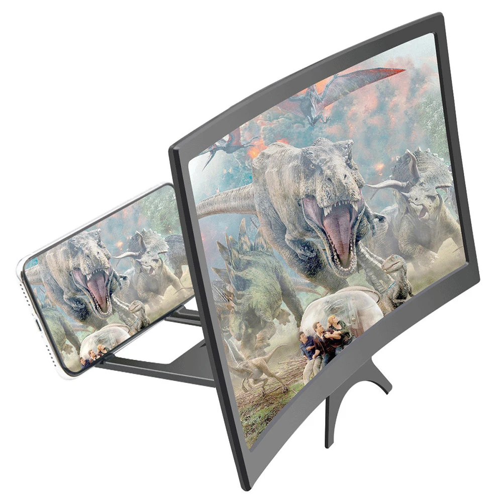 12inch New Mobile Phone Curved Screen Amplifier HD 3D Video Magnifying Glass Stand Bracket Foldable Holder | Инструменты
