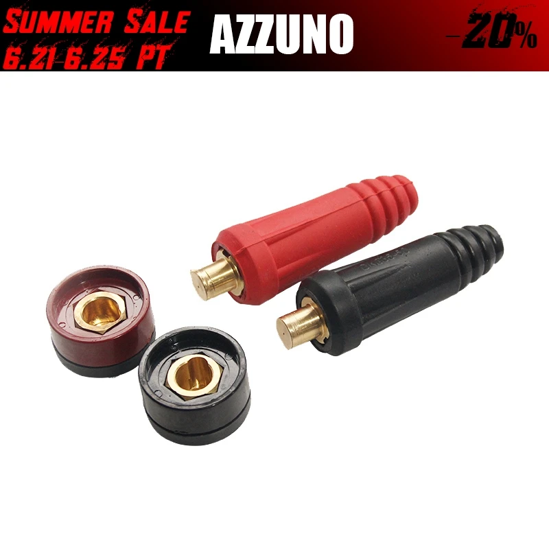 Европейский сварочный быстроразъемный фитинг штекер и гнездо кабеля 4 шт. 1